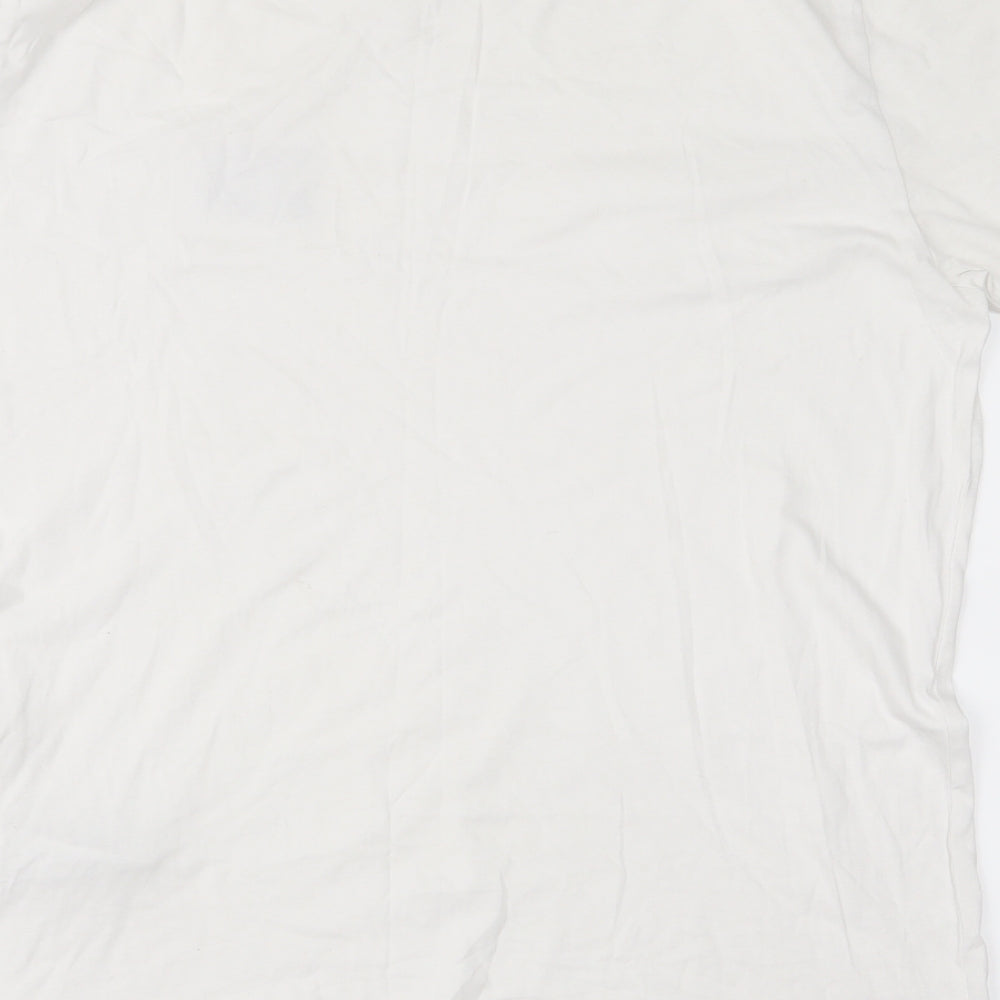 Calvin Klein Mens White  Jersey  T-Shirt Size M