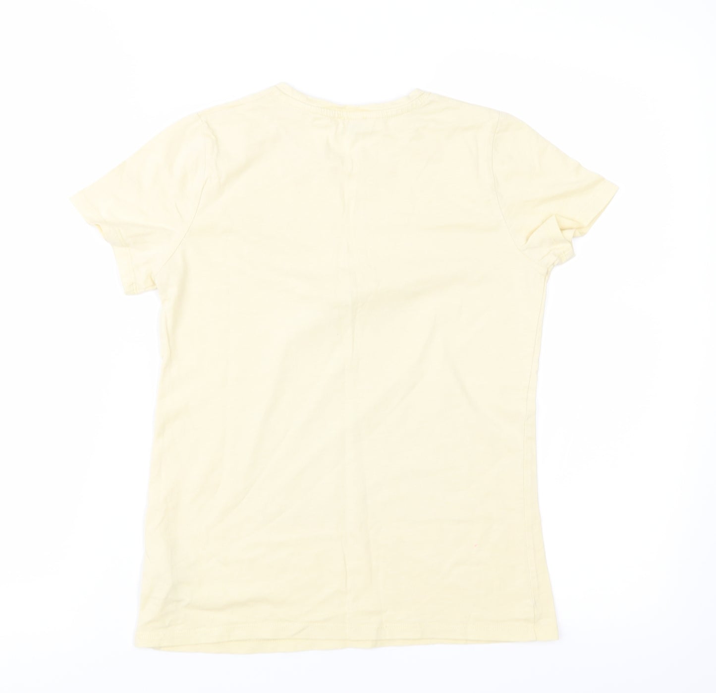 F&F Girls Yellow  Jersey Basic T-Shirt Size 10-11 Years