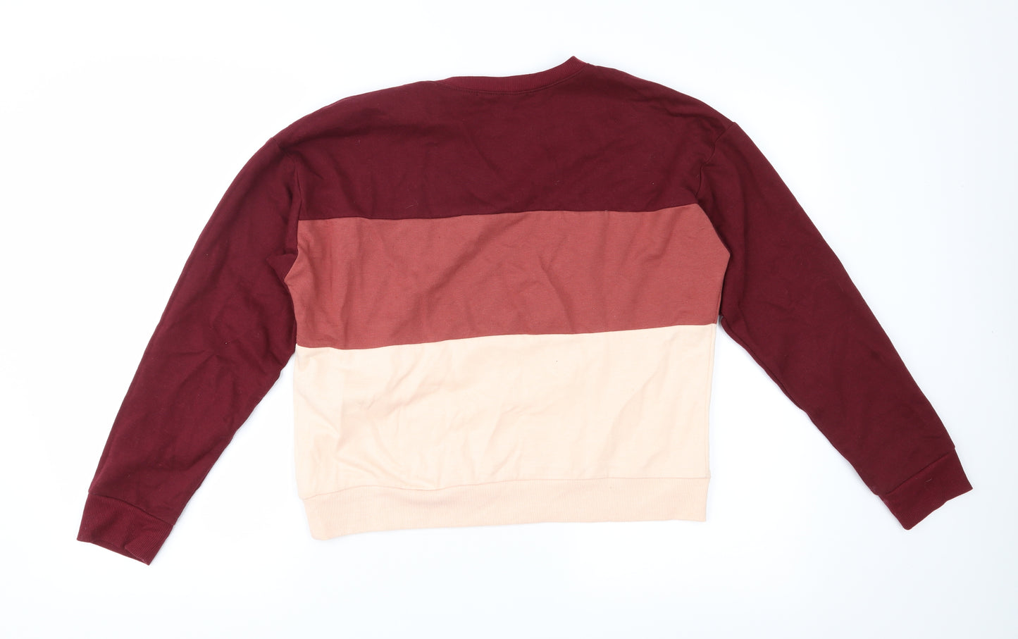 FOREVER 21 Womens Pink Colourblock  Pullover Sweatshirt Size S
