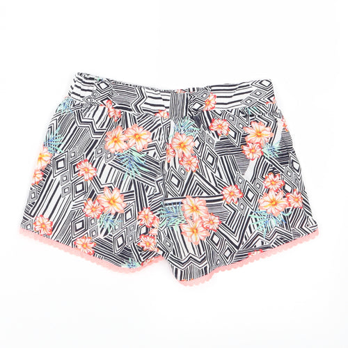 Primark Girls Multicoloured Floral Jersey Mom Shorts Size 8-9 Years