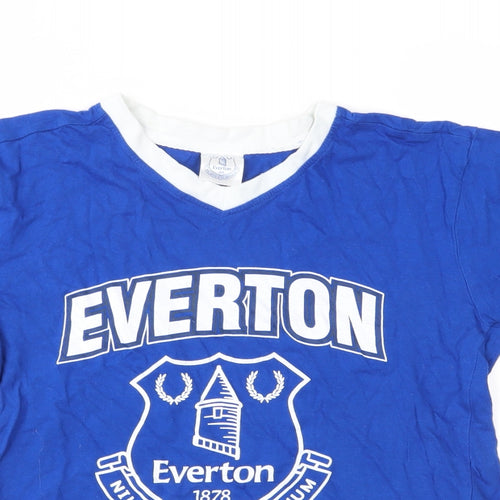 Everton Boys Blue  Jersey Basic T-Shirt Size 10-11 Years  - Everton FC