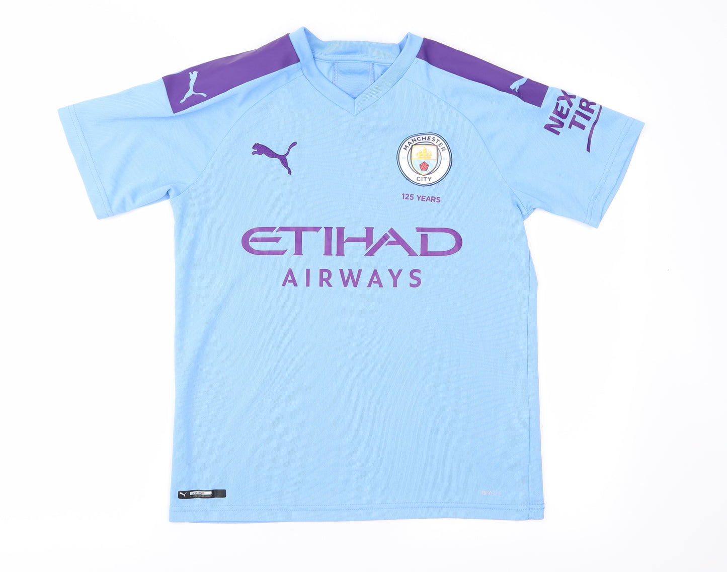 PUMA Boys Blue   Basic T-Shirt Size 13-14 Years  - Manchester City Football Club