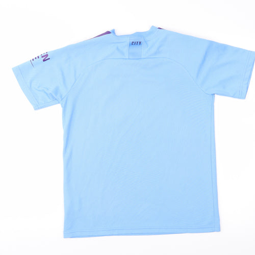 PUMA Boys Blue   Basic T-Shirt Size 13-14 Years  - Manchester City Football Club