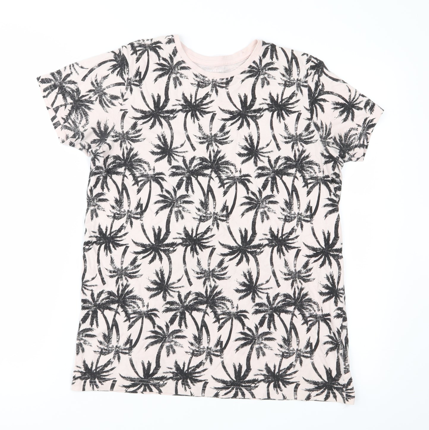 Primark Boys Pink Geometric Jersey Basic T-Shirt Size 12-13 Years