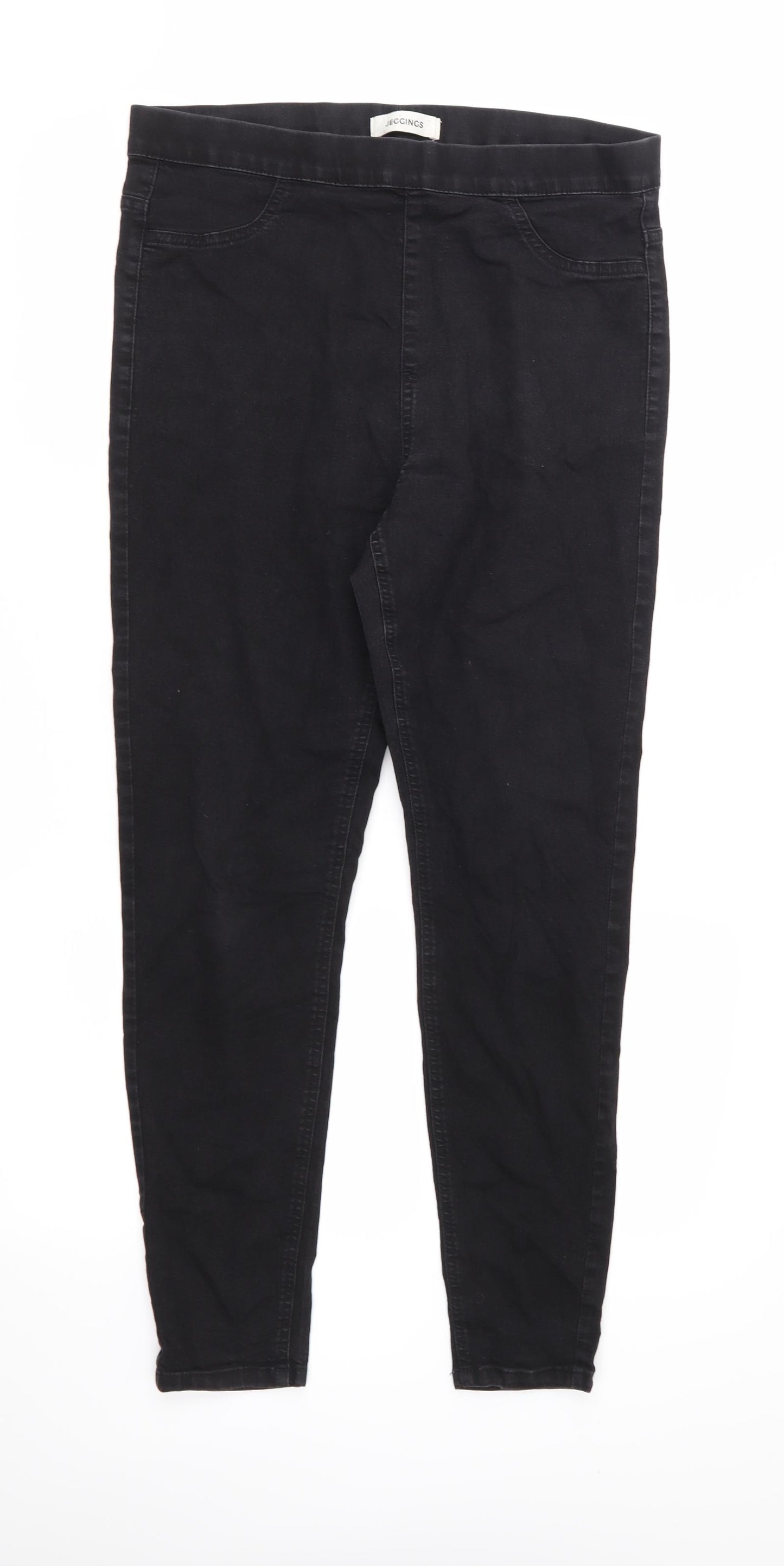Marks and Spencer Womens Black  Denim Jegging Jeans Size 14 L28 in