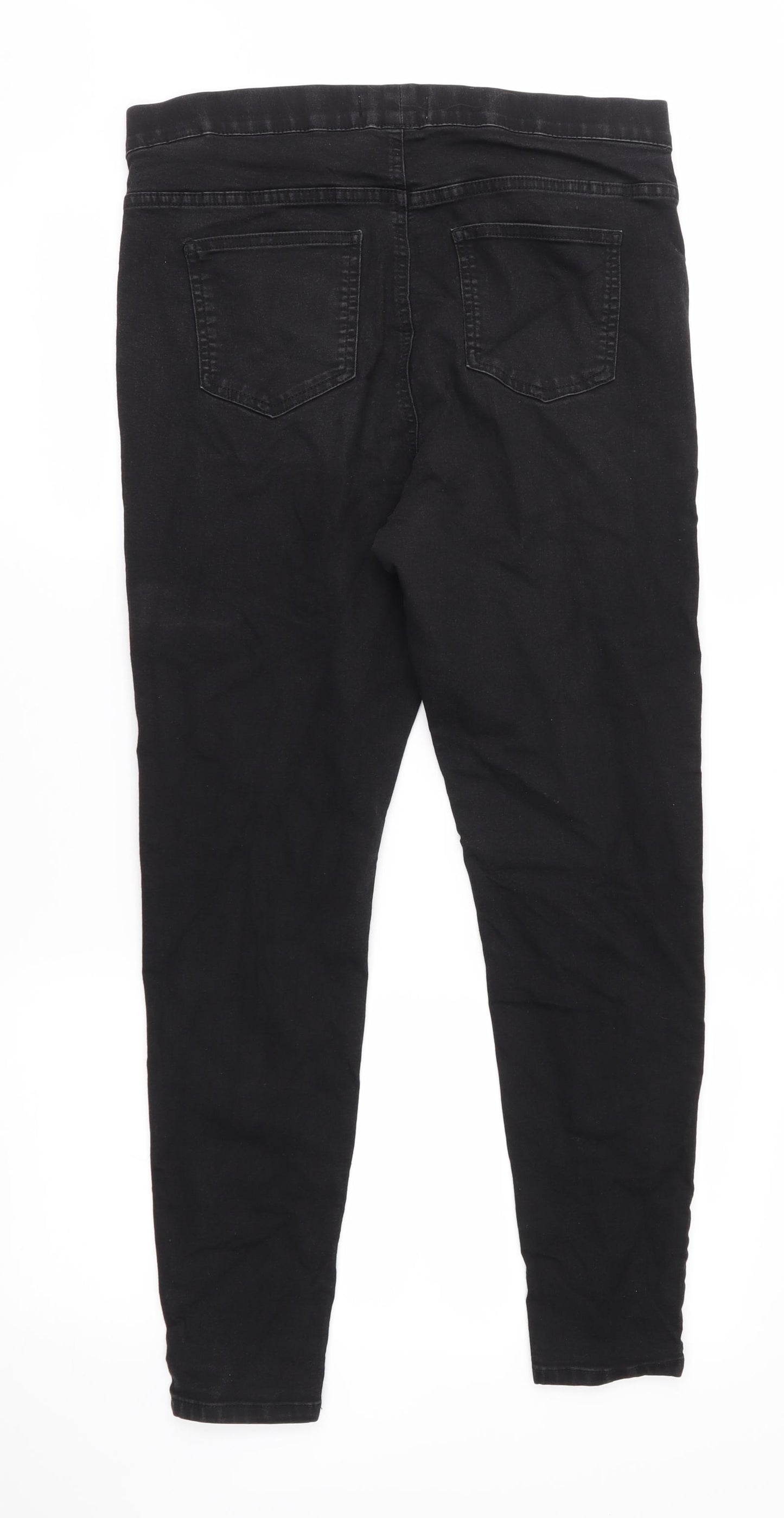 Marks and Spencer Womens Black  Denim Jegging Jeans Size 14 L28 in