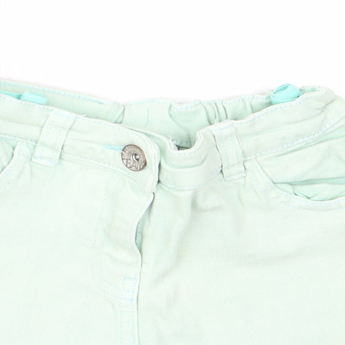 NEXT Girls Green  Denim Cut-Off Shorts Size 8 Years