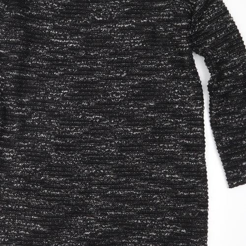 NEXT Womens Black  Knit Jumper Dress  Size 12