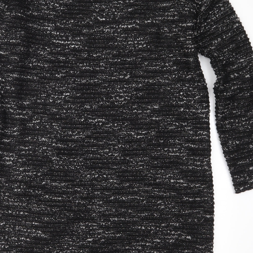 NEXT Womens Black  Knit Jumper Dress  Size 12