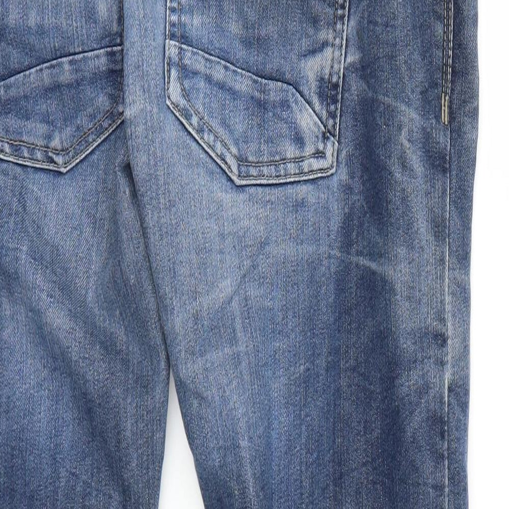Crosshatch Mens Blue   Straight Jeans Size 30 L29 in