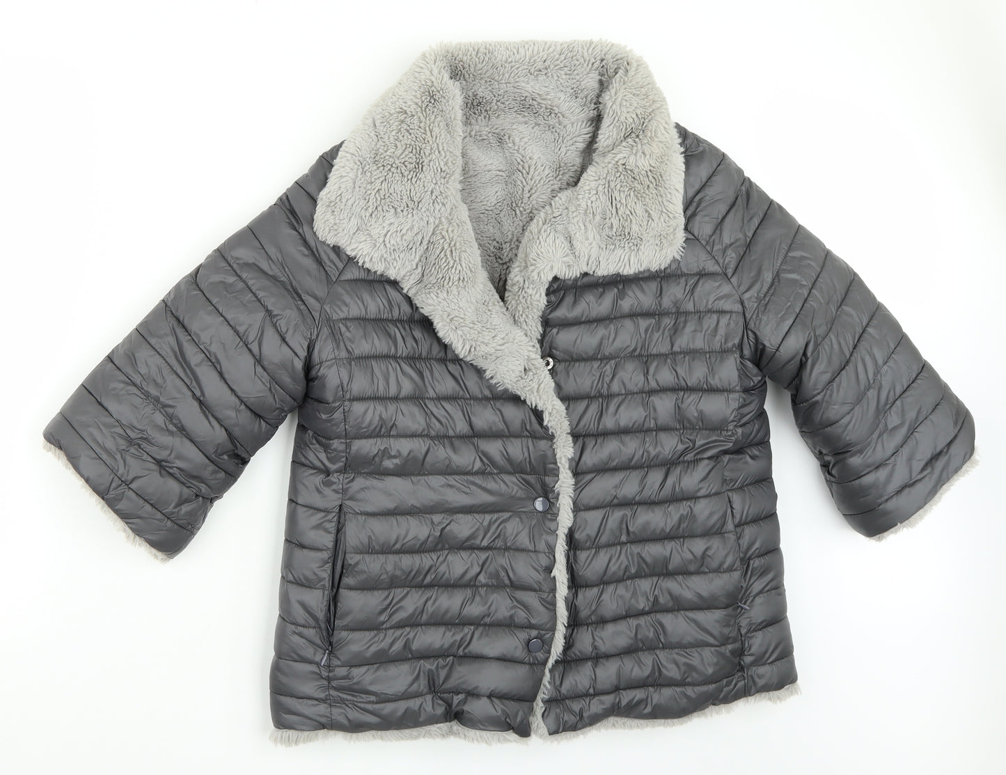 Preworn Womens Grey   Jacket Coat Size L