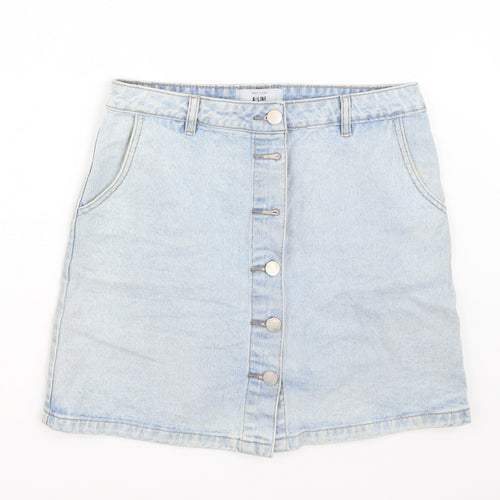 Newlook Womens Blue   A-Line Skirt Size 10