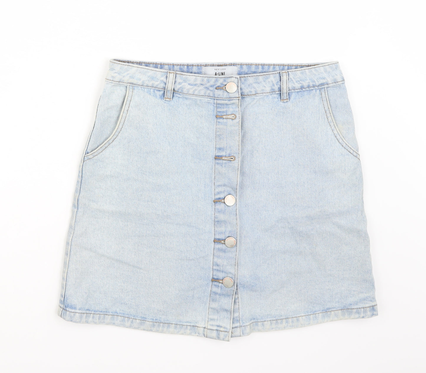 Newlook Womens Blue   A-Line Skirt Size 10