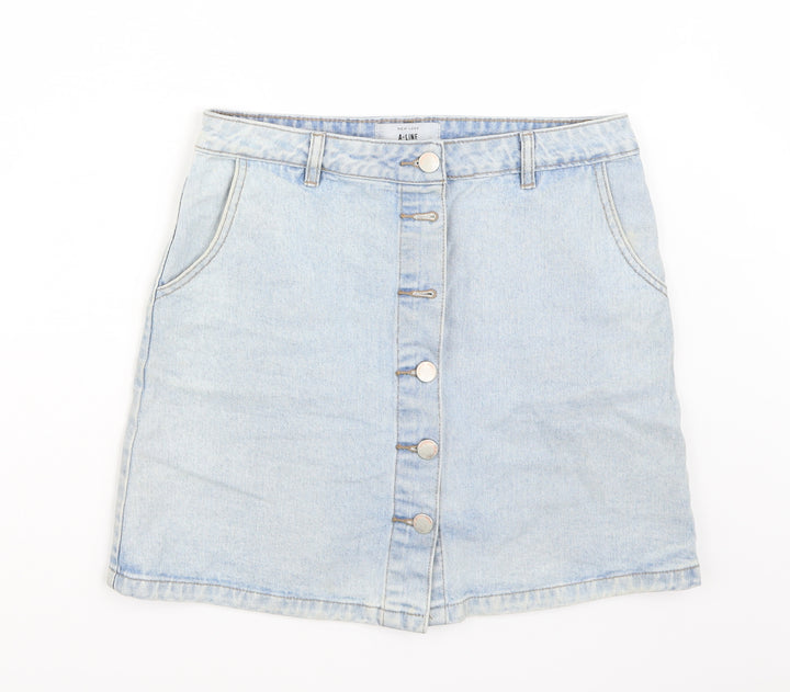 Newlook Womens Blue A-Line Skirt Size 10