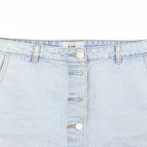 Newlook Womens Blue   A-Line Skirt Size 10