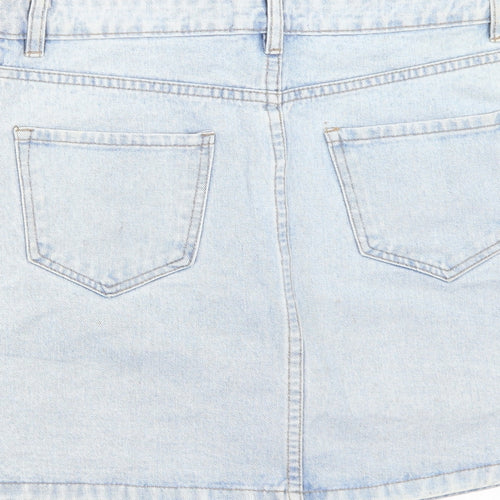 Newlook Womens Blue   A-Line Skirt Size 10