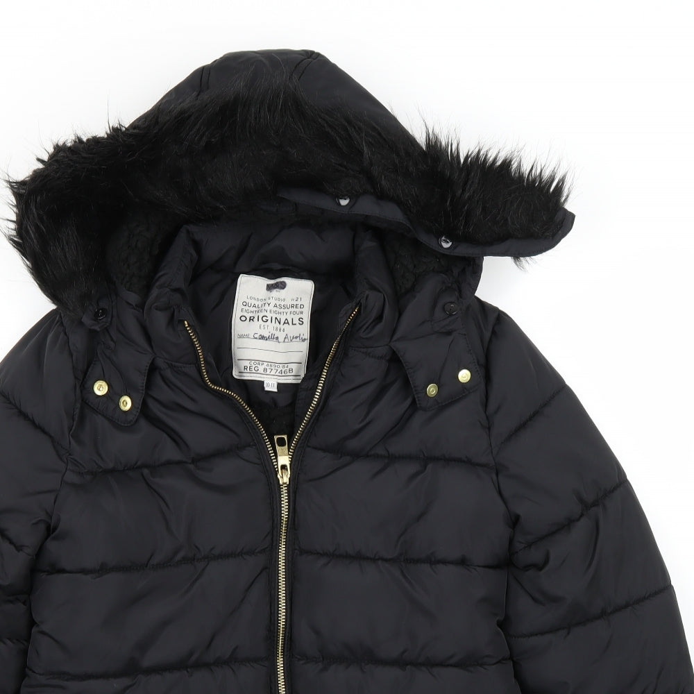 Marks and Spencer Girls Blue   Jacket Coat Size 10-11 Years