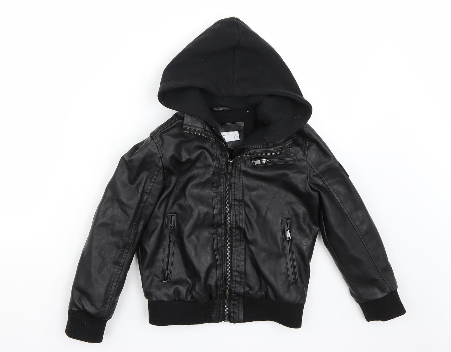 OVS Girls Black   Jacket Coat Size 4-5 Years