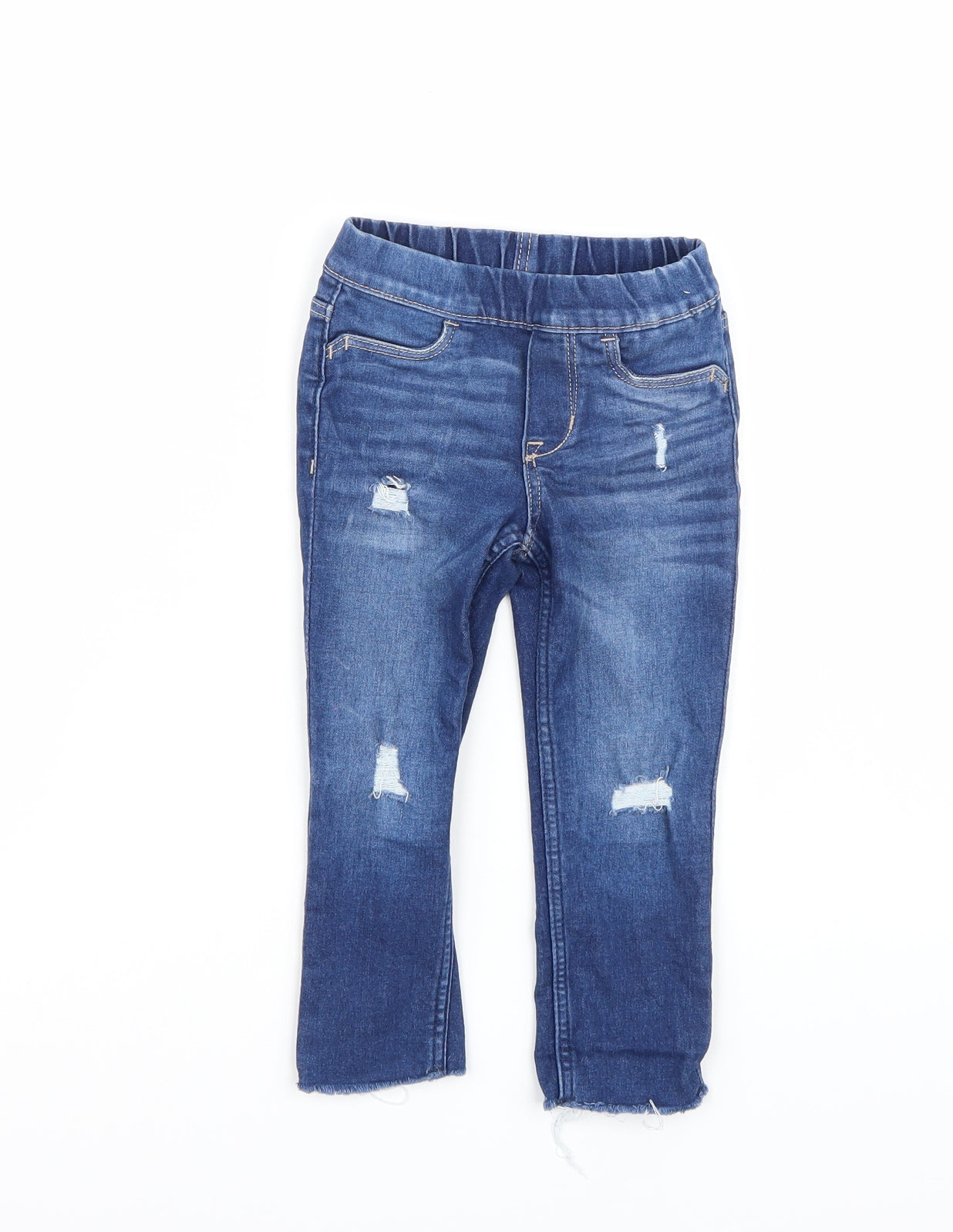 &denim Baby Blue   Capri Leggings Size 12-18 Months