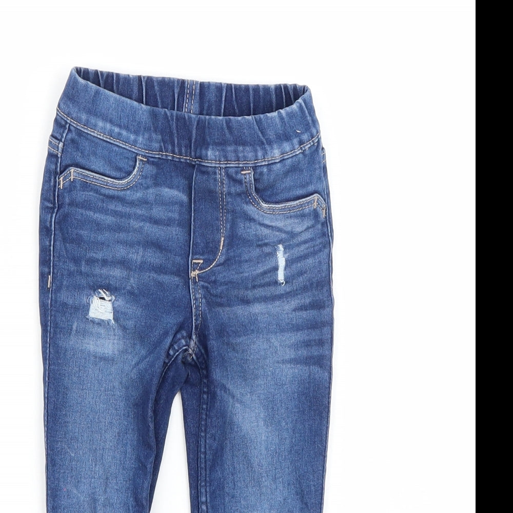 &denim Baby Blue   Capri Leggings Size 12-18 Months