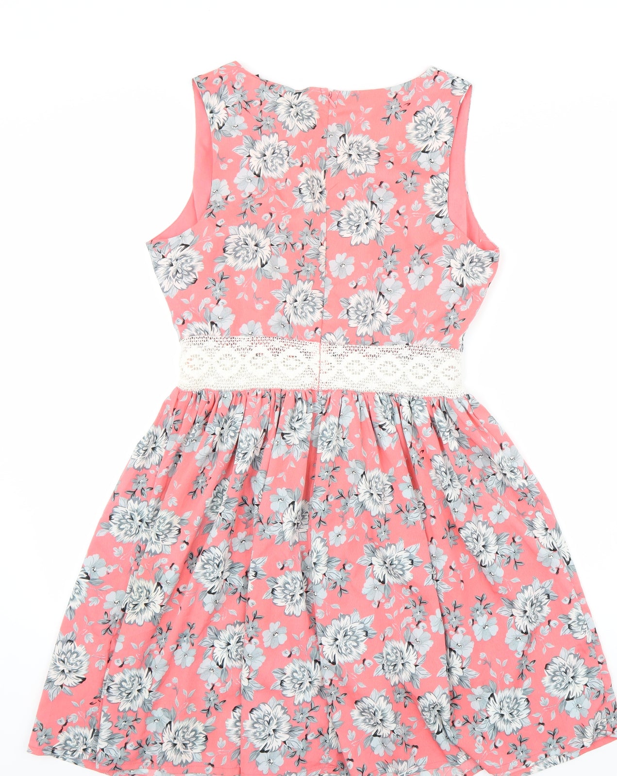 Newlook Womens Pink Floral  A-Line  Size 12
