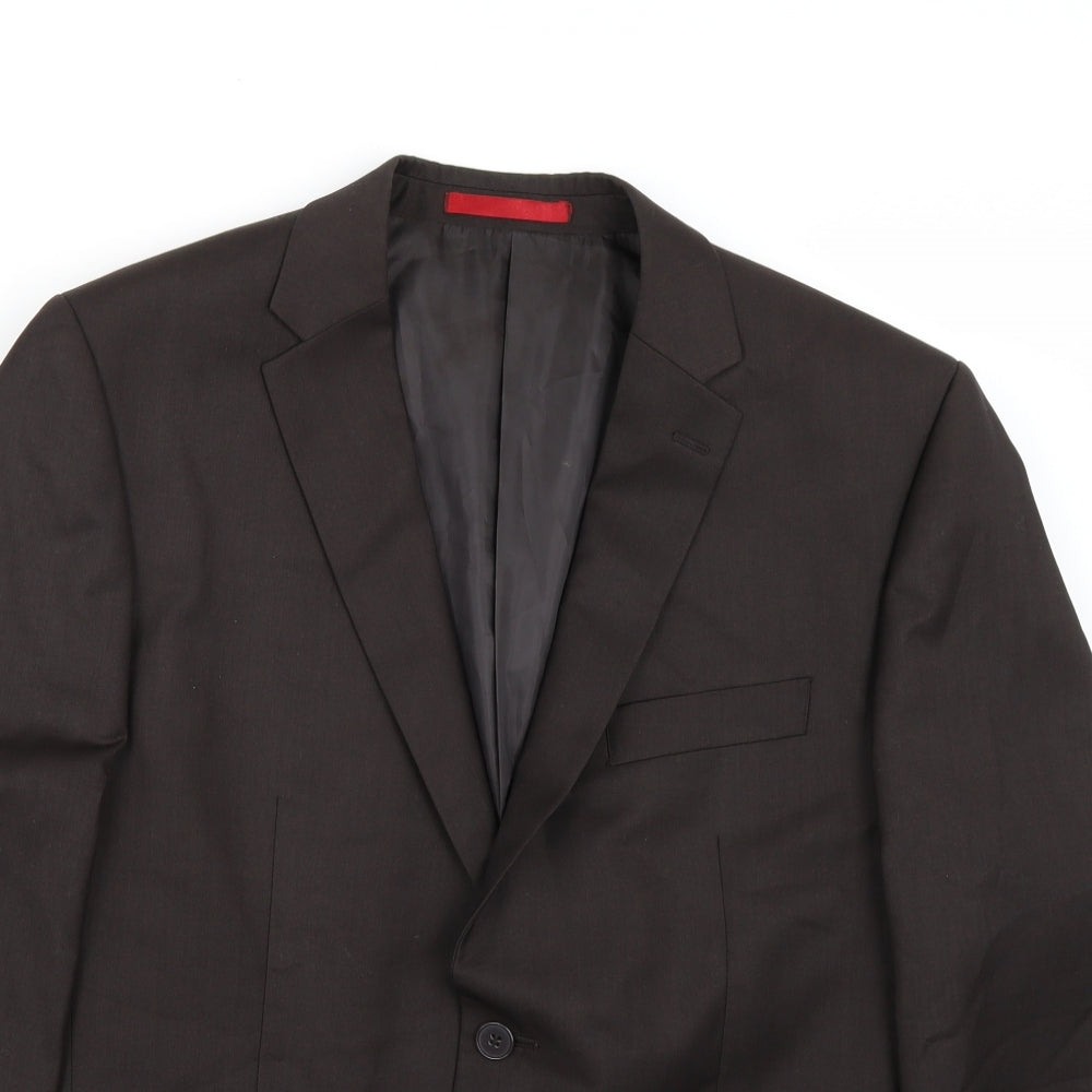 Preworn Mens Brown   Jacket Suit Jacket Size 40