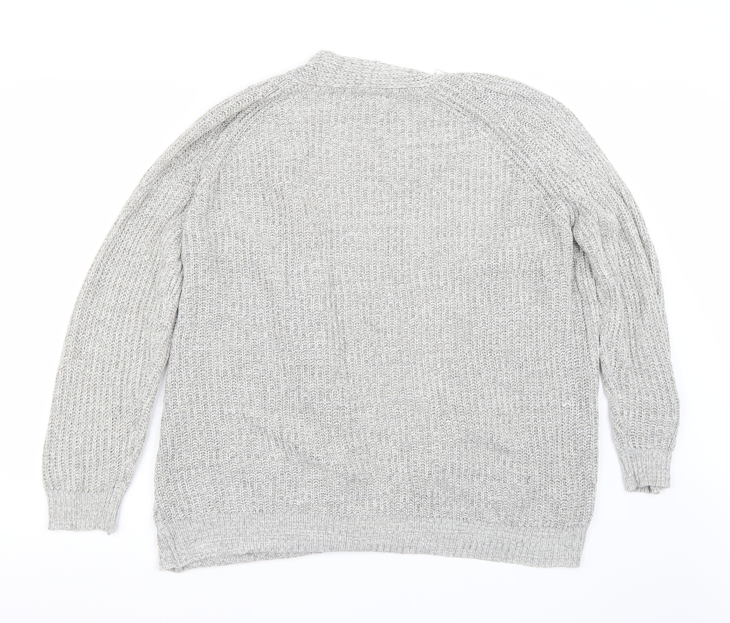 Papaya Womens Grey   Cardigan Jumper Size L