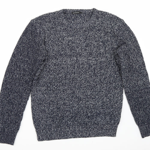 Cedar Wood Mens Blue   Pullover Jumper Size M
