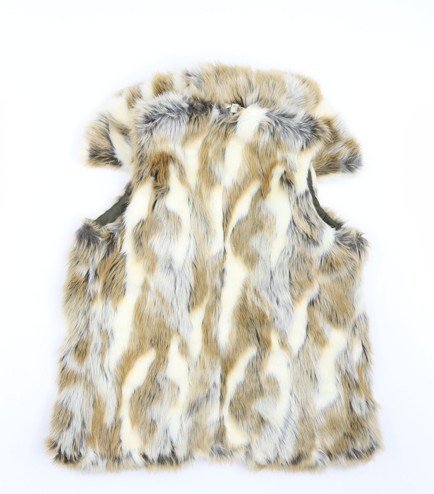 Riverisland Womens Beige   Gilet Coat Size 10