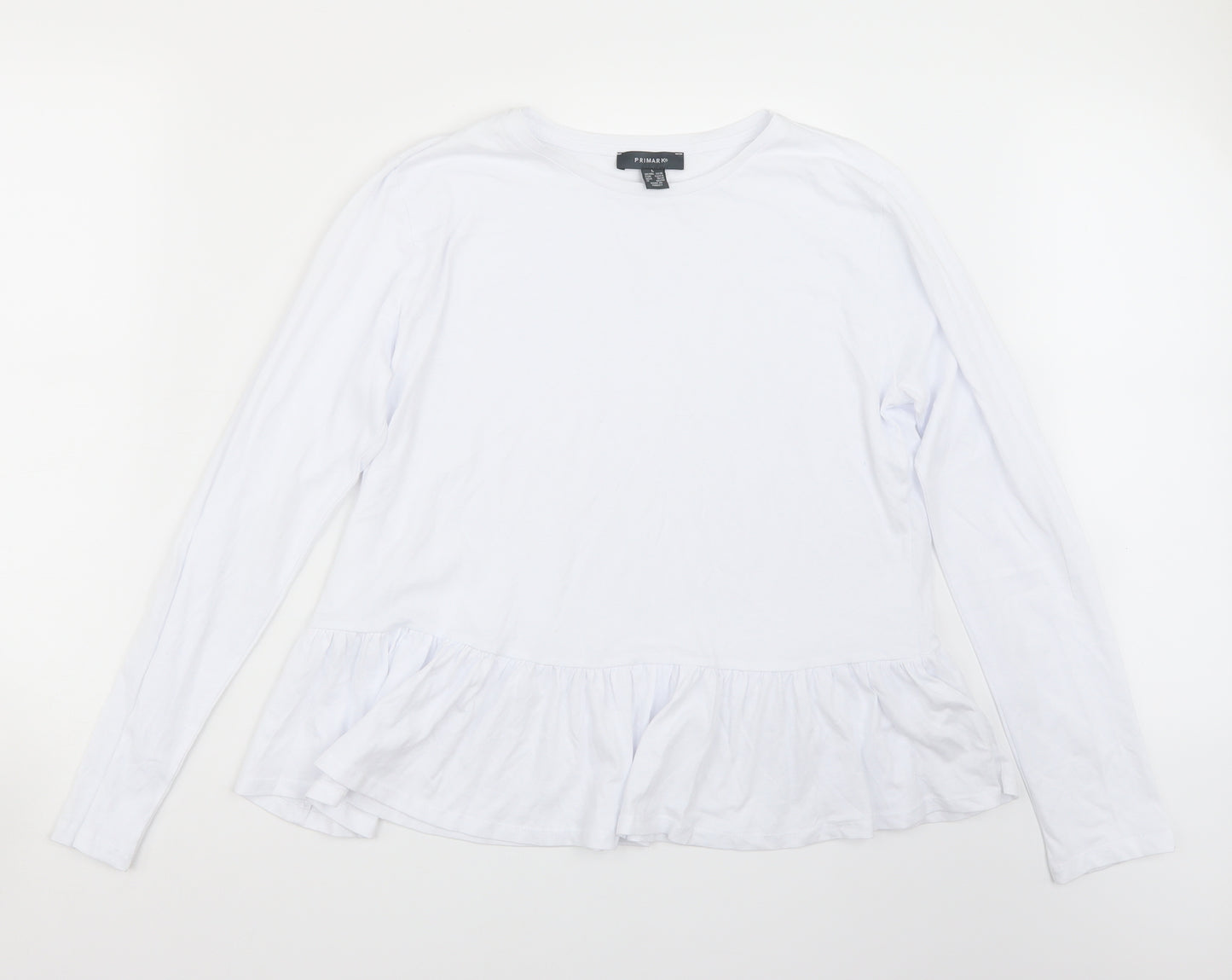 Primark Womens White   Basic T-Shirt Size L