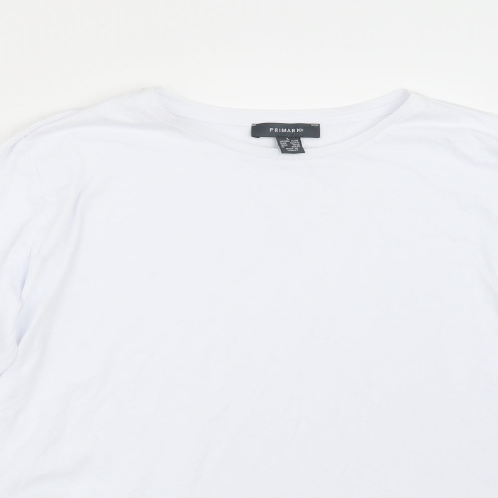 Primark Womens White   Basic T-Shirt Size L