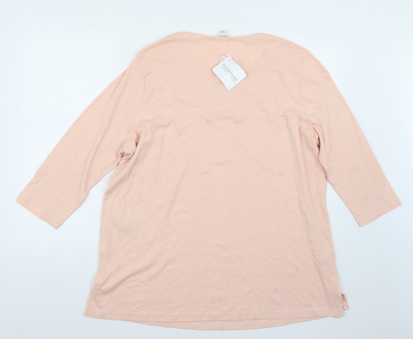 Together Womens Pink   Basic T-Shirt Size 20