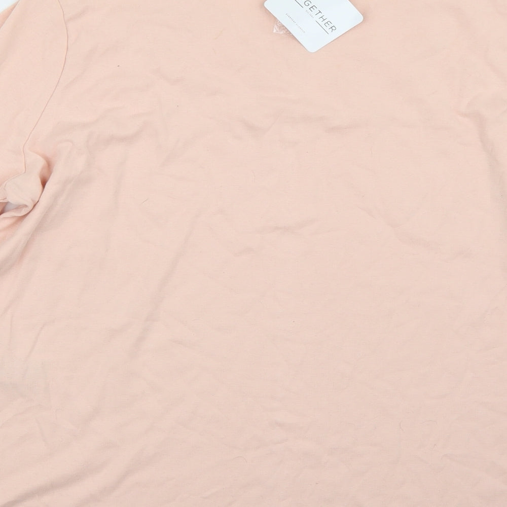 Together Womens Pink   Basic T-Shirt Size 20