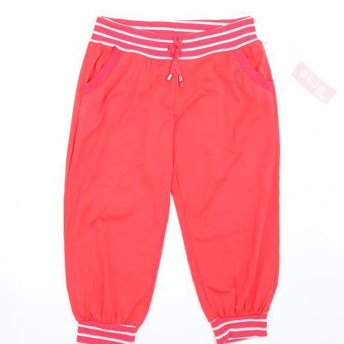 Geva moda Womens Pink   Sweatpants Trousers Size 2XL L21 in