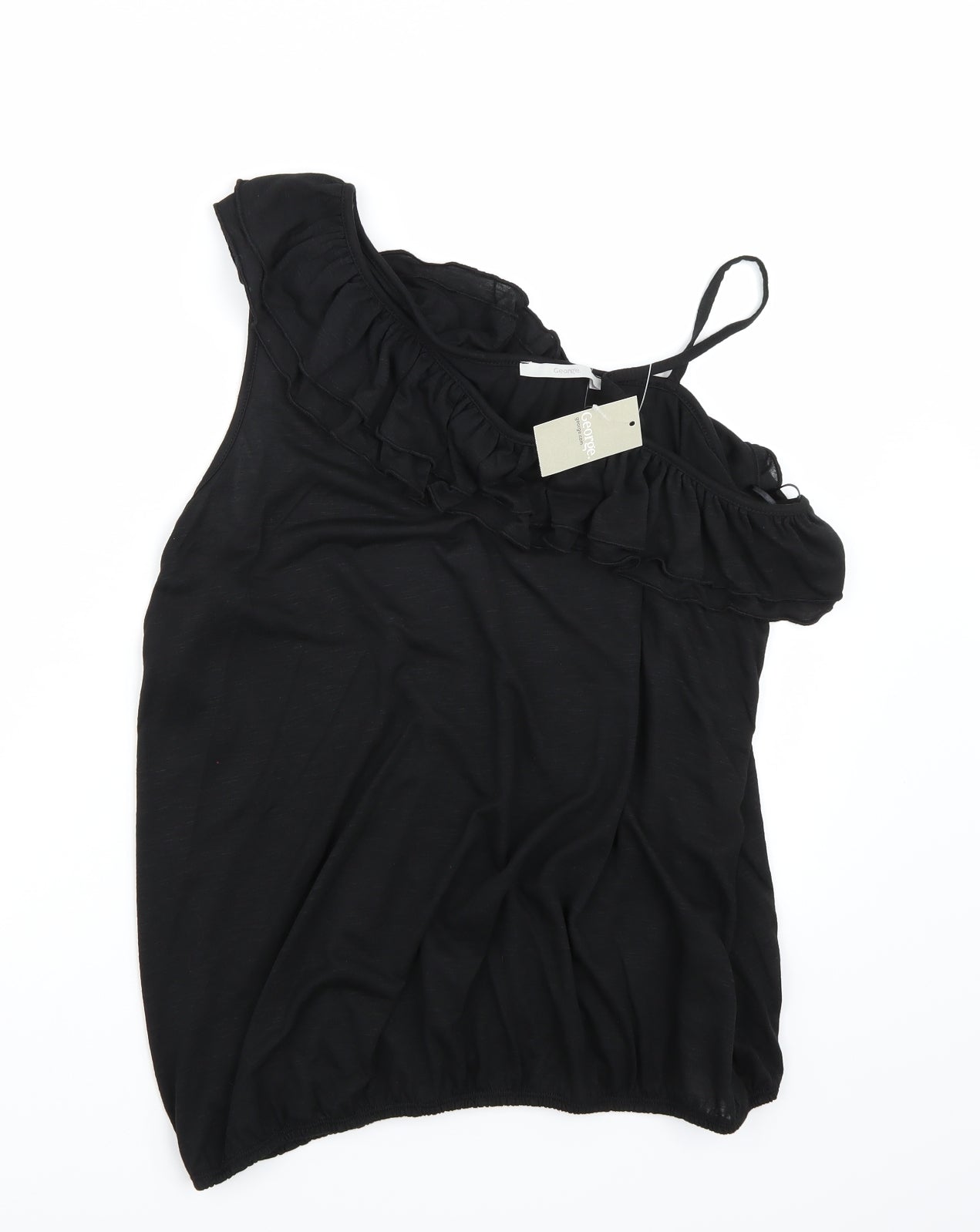 George Womens Black   Basic T-Shirt Size 16
