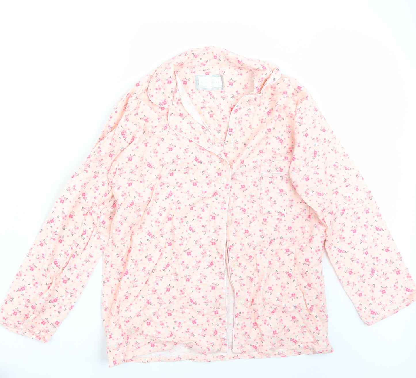 Tru Womens Pink Floral  Top Pyjama Set Size 12