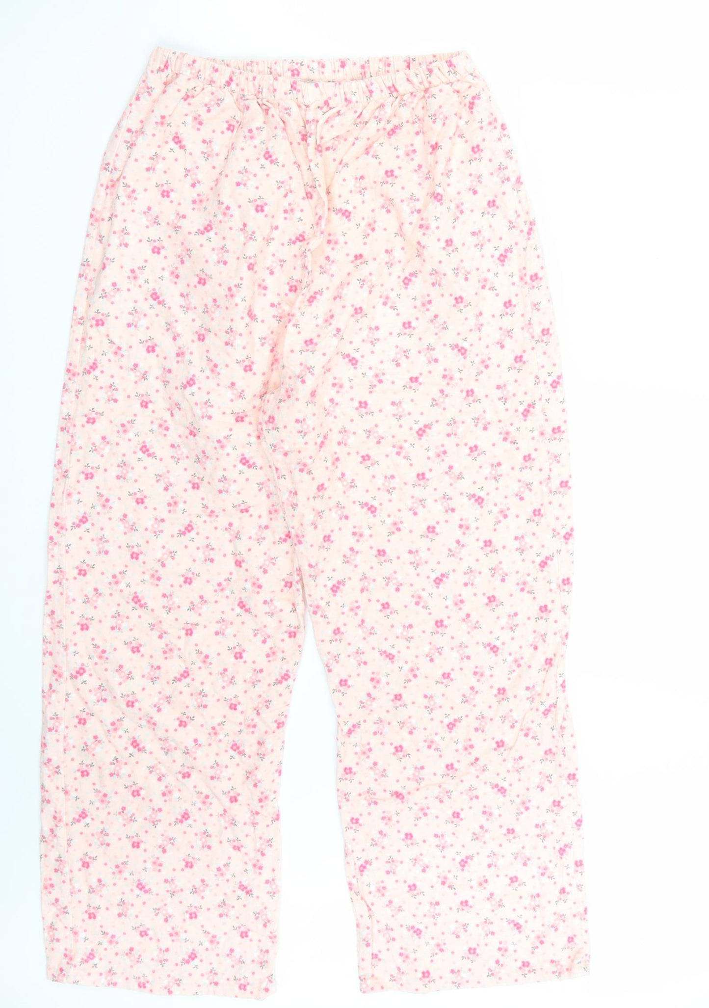 Tru Womens Pink Floral  Top Pyjama Set Size 12