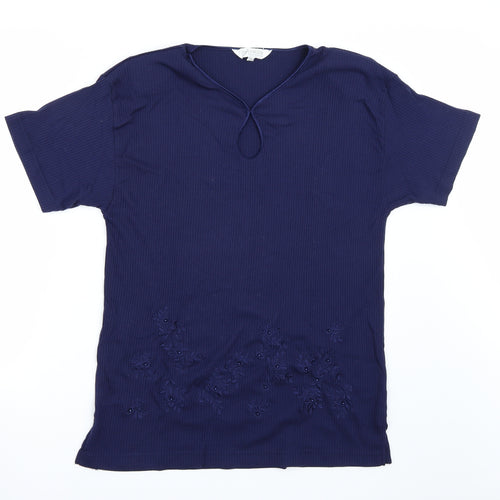 Paramour Womens Blue   Basic T-Shirt Size L