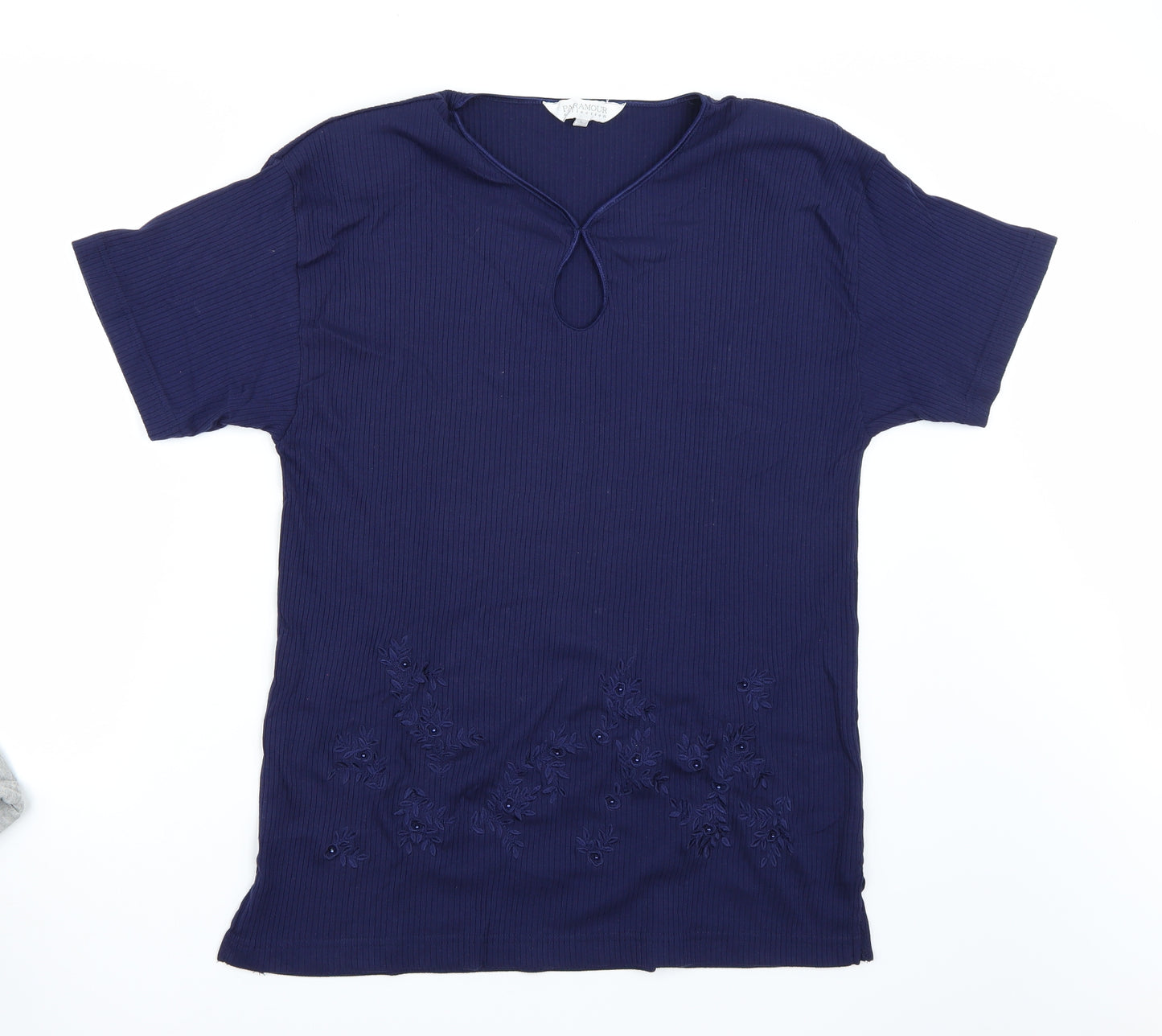 Paramour Womens Blue   Basic T-Shirt Size L
