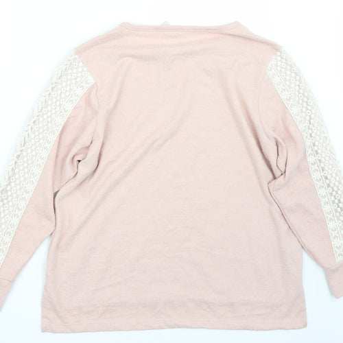 Flora Nikrooz Womens Pink   Pullover Jumper Size L