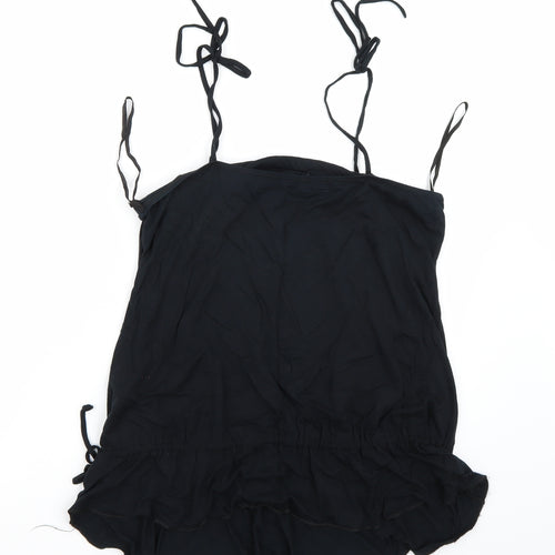 Preworn Womens Black   Basic T-Shirt Size 14