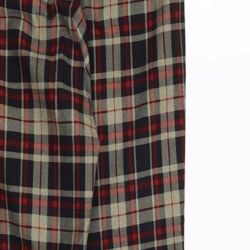 Preworn Womens Black Check  Trousers  Size 30 in L25 in