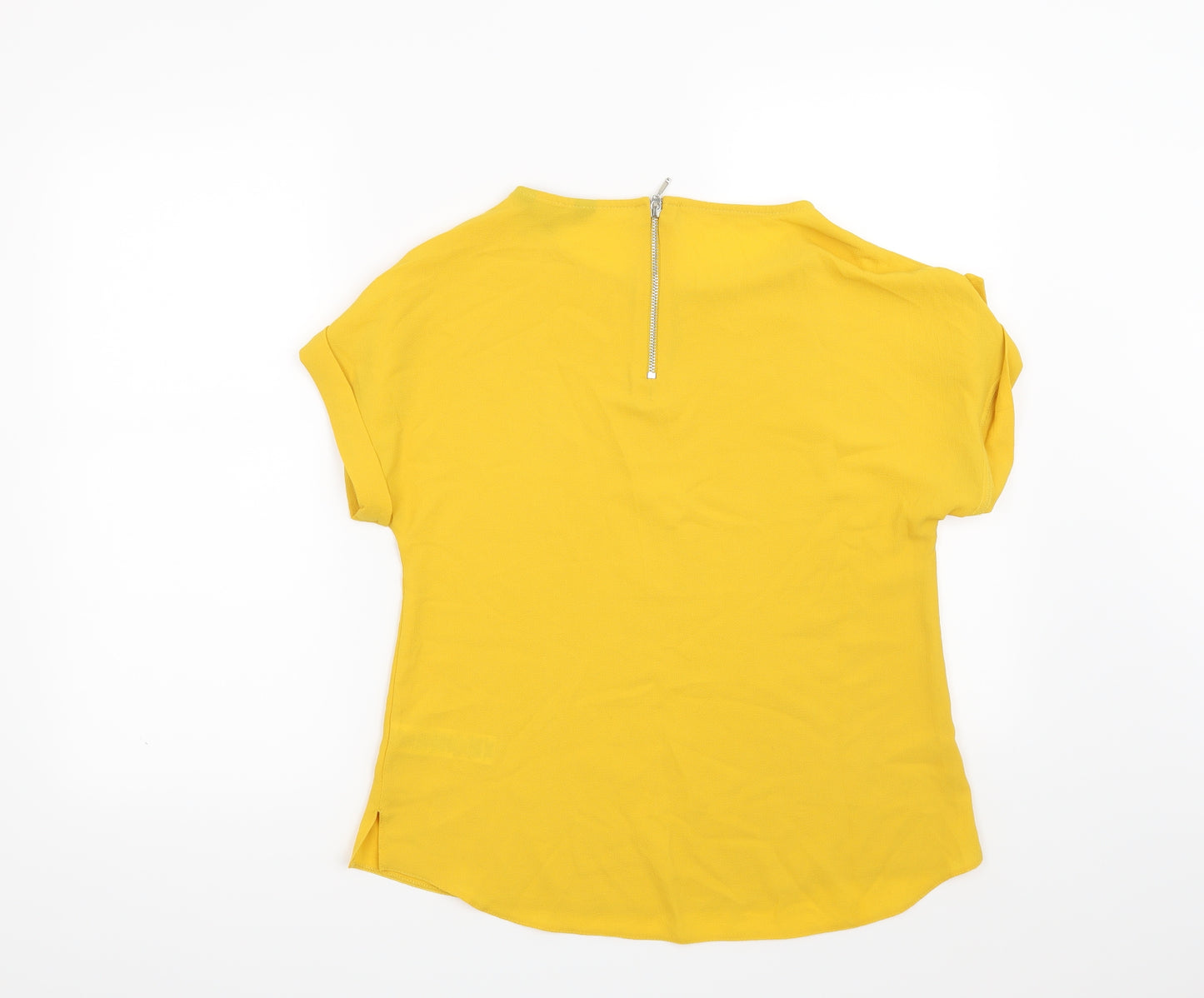 Dorothy Perkins Womens Yellow   Basic Blouse Size 8