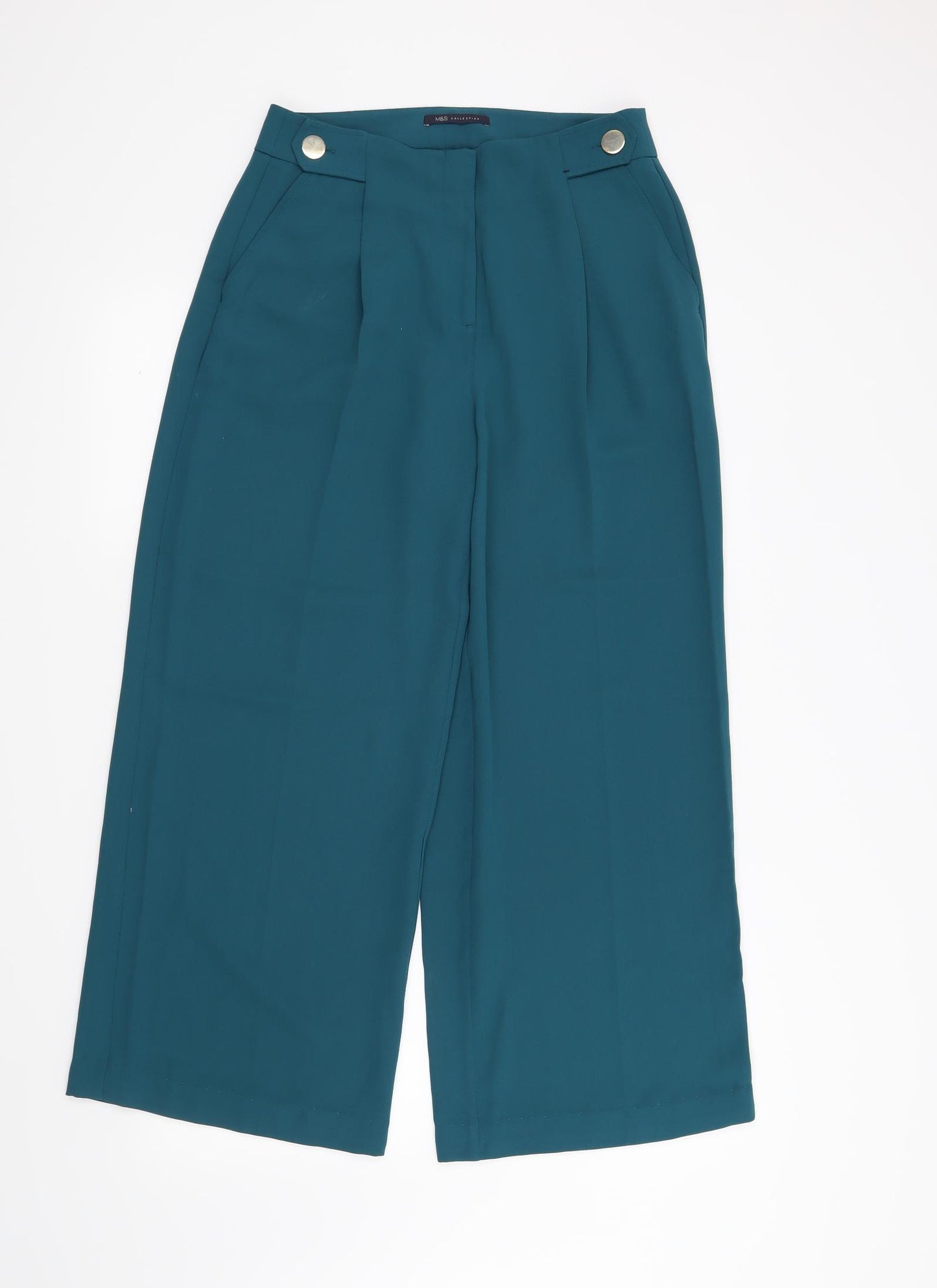 Marks and Spencer Womens Green   Trousers  Size 10 L28 in