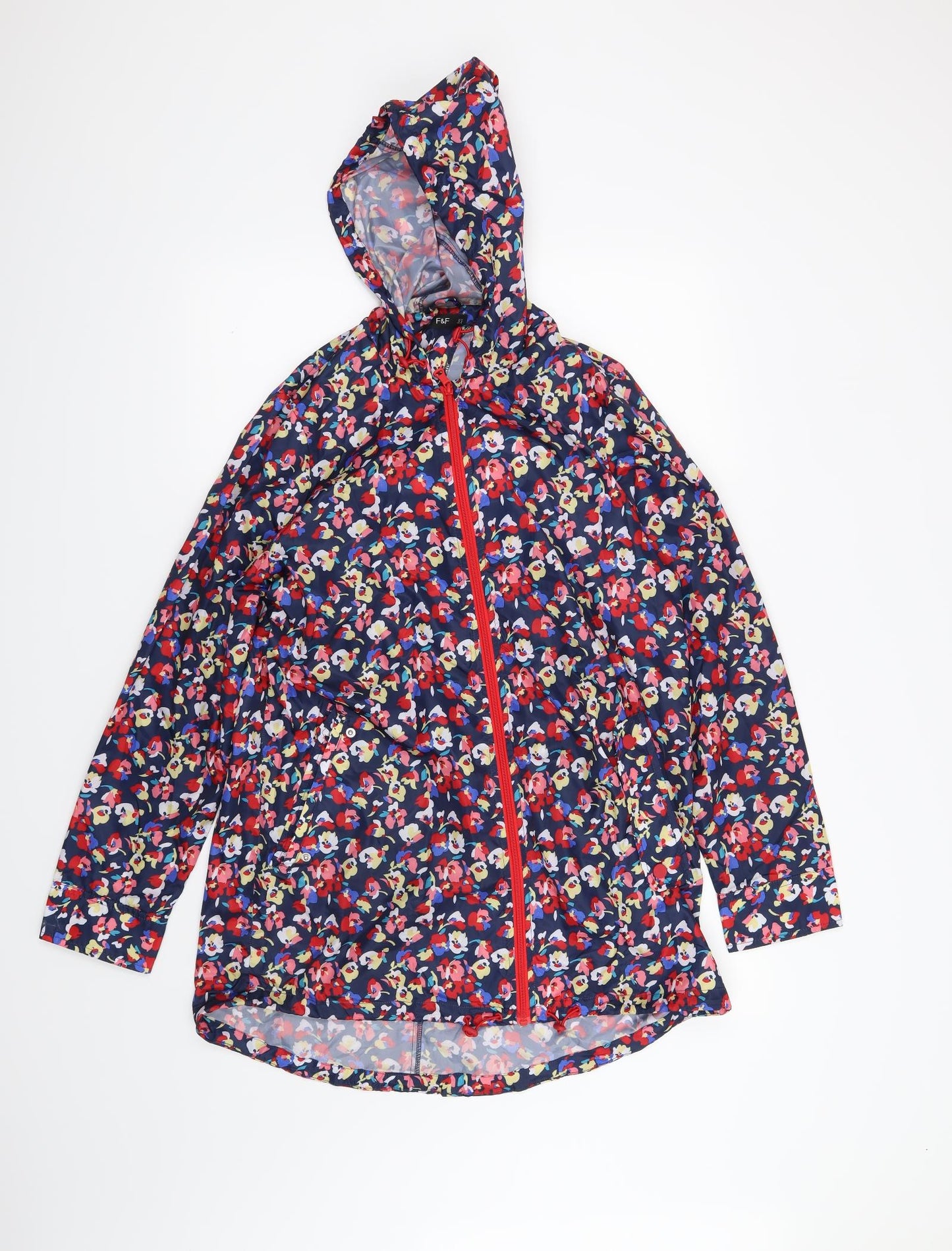 F&F Womens Blue Floral  Jacket  Size M