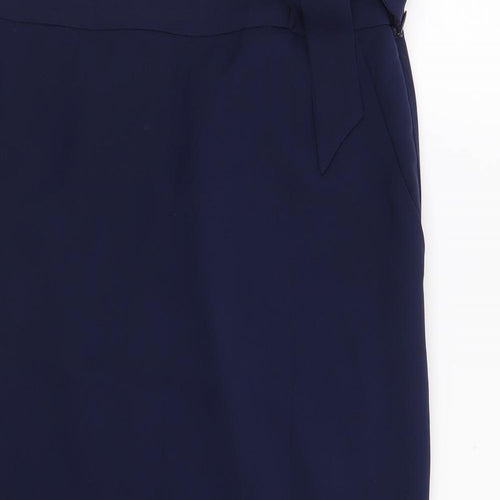 Marks and Spencer Womens Blue   Straight & Pencil Skirt Size 10