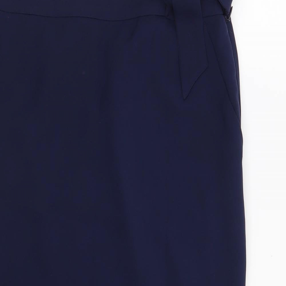 Marks and Spencer Womens Blue   Straight & Pencil Skirt Size 10