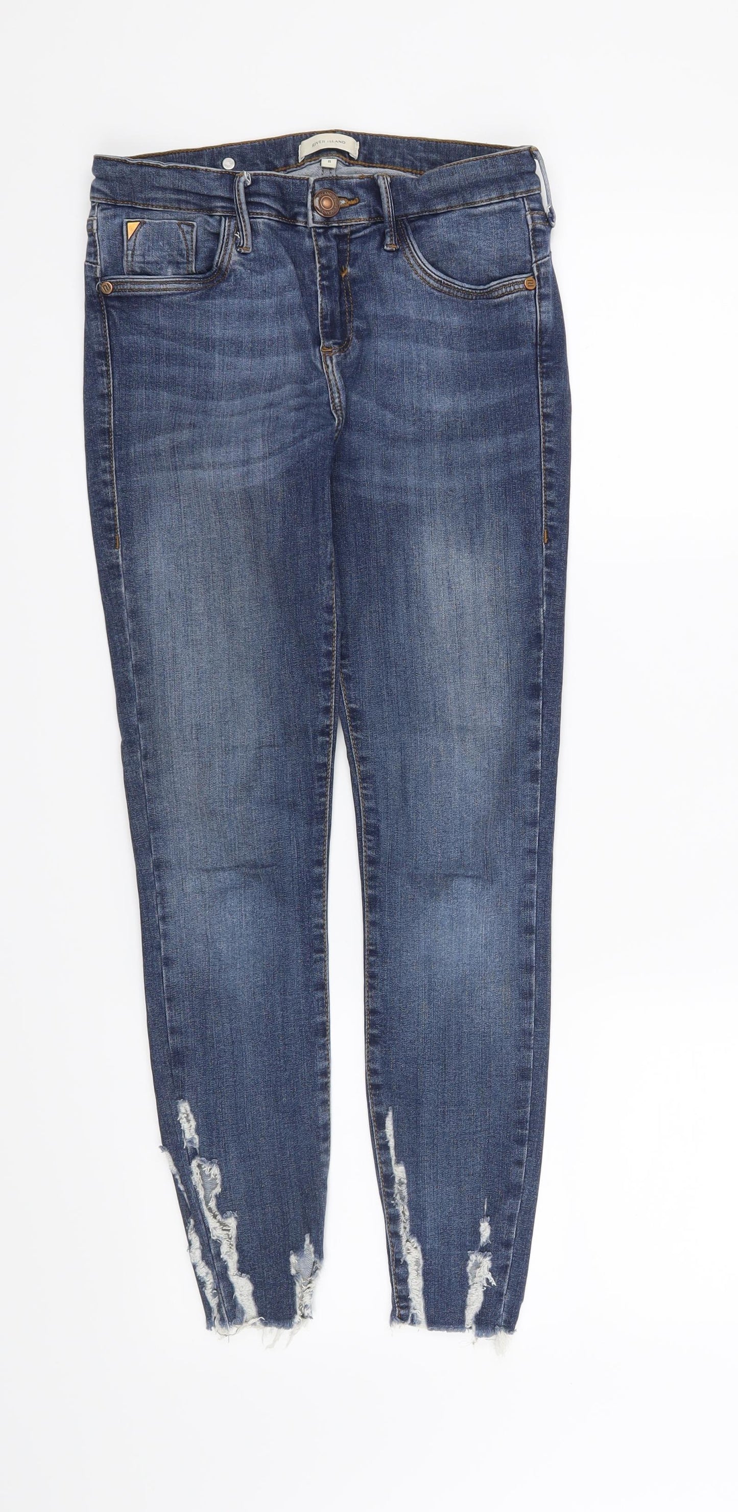 River Island Womens Blue   Skinny Jeans Size 8 L26 in