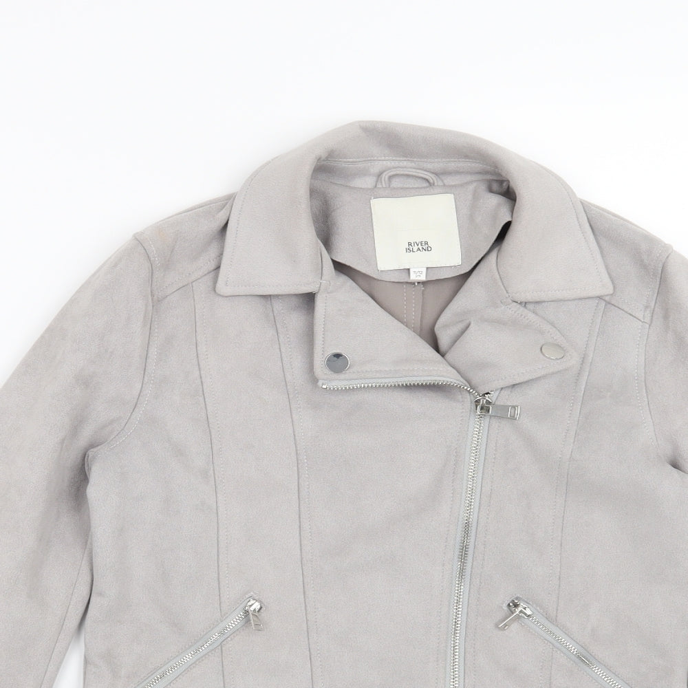 River Island Girls Grey   Jacket  Size 11-12 Years
