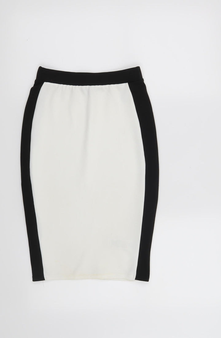 New Look Womens White Skort Skirt Size 4